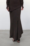 Marc le bihan long net eye skirt 2752 Terre